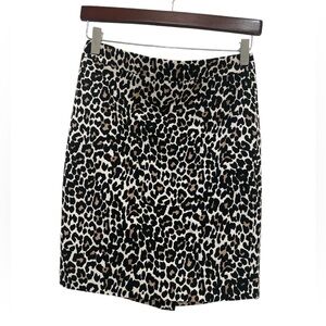 J. Crew Factory Leopard Mini Pencil Skirt